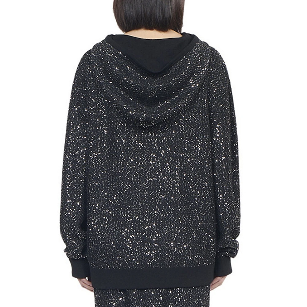 Sequin Knit Hoodie