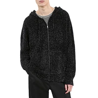 Glittery Zip Hoodie