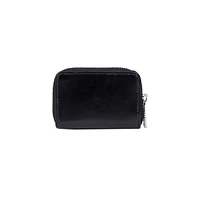 Embossed Logo Leather Coin Purse