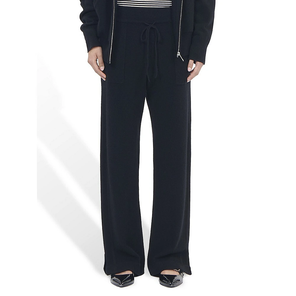 Wool & Cashmere-Blend Pull-On Pants