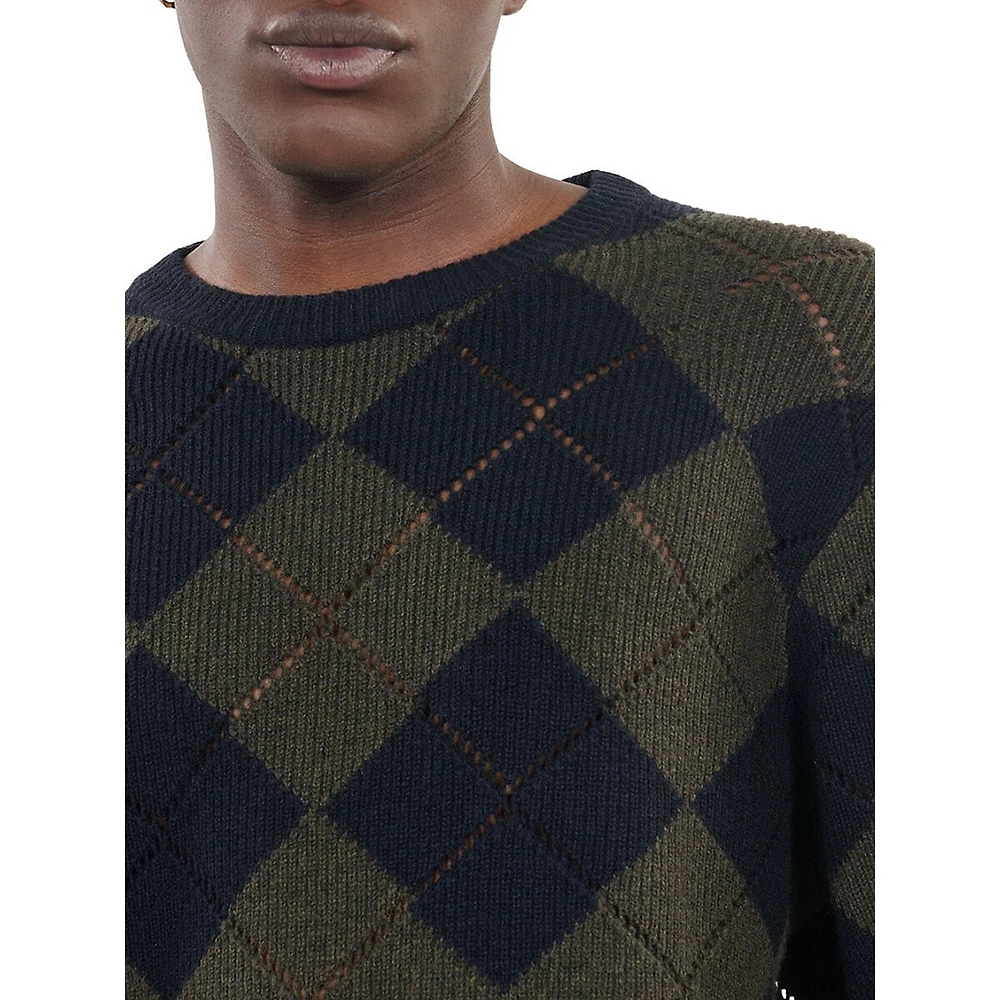 Argyle Wool Sweater