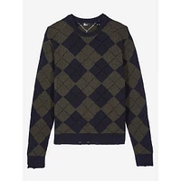 Argyle Wool Sweater