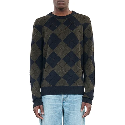 Argyle Wool Sweater