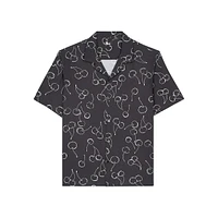 Cherry-Print Short-Sleeve Shirt