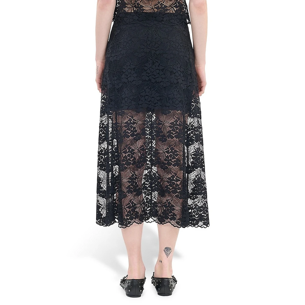 Midi Lace Skirt