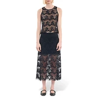 Midi Lace Skirt