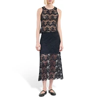 Midi Lace Skirt