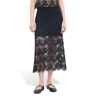 Midi Lace Skirt