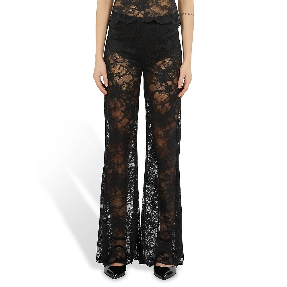 Lace Flare Pants