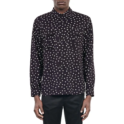 Star-Print Pocket Shirt