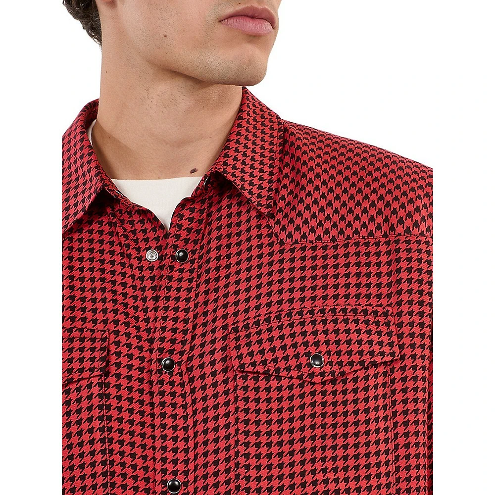 Houndstooth Utility Shirt