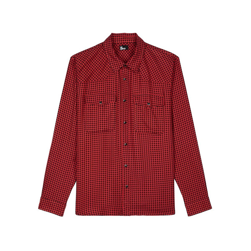 Houndstooth Utility Shirt