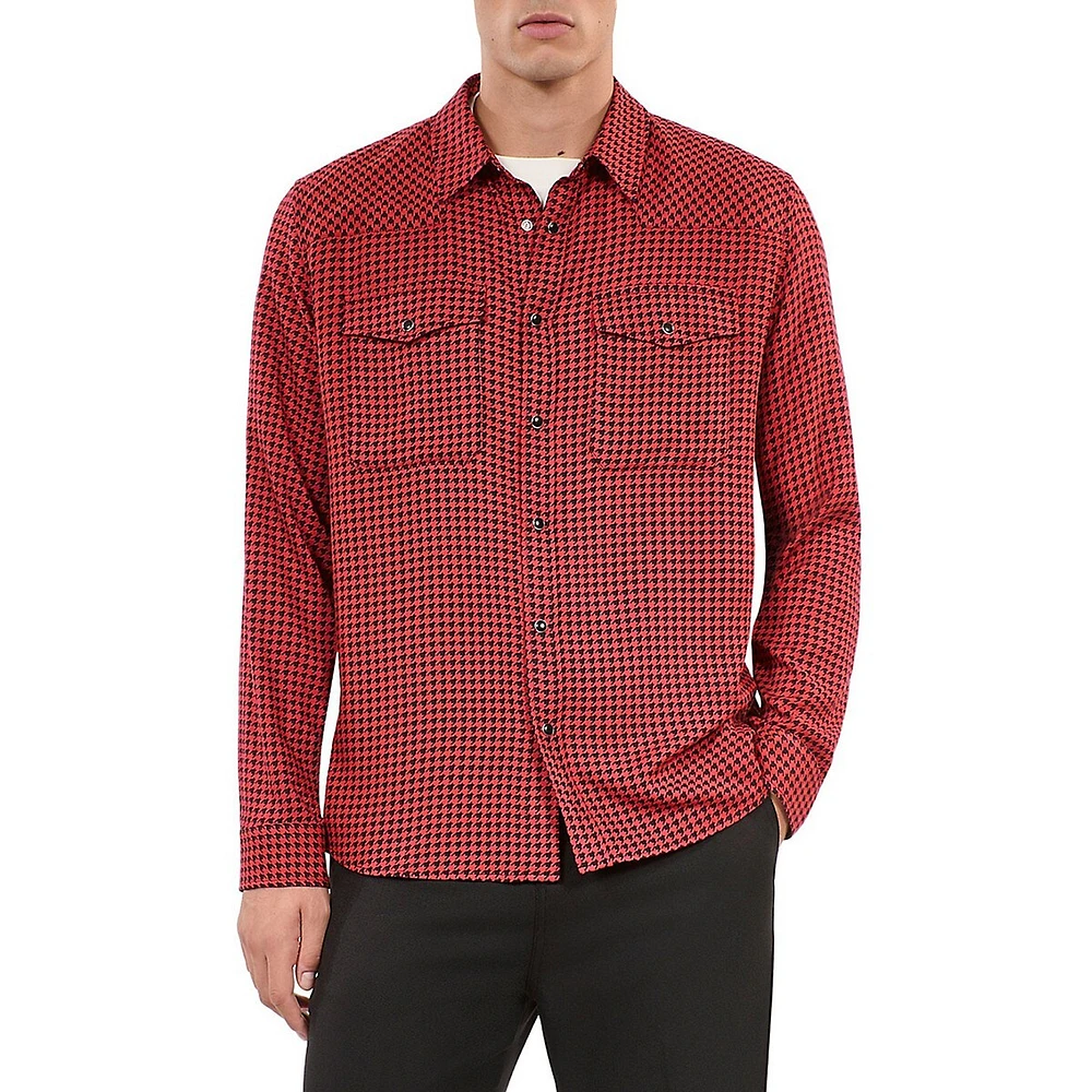 Houndstooth Utility Shirt