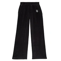 Velvet Wide-Leg Track Pants