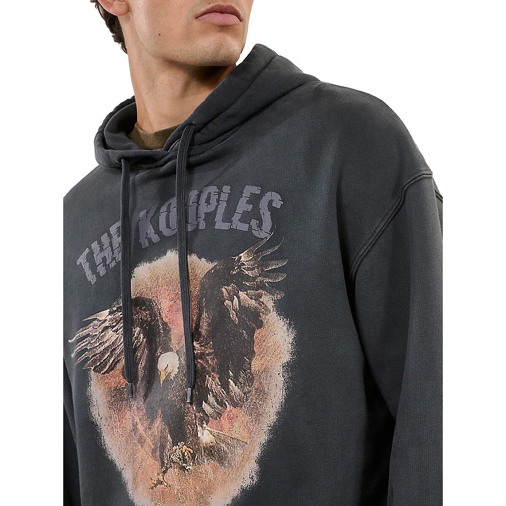 Eagle Logo Serigraphy Hoodie