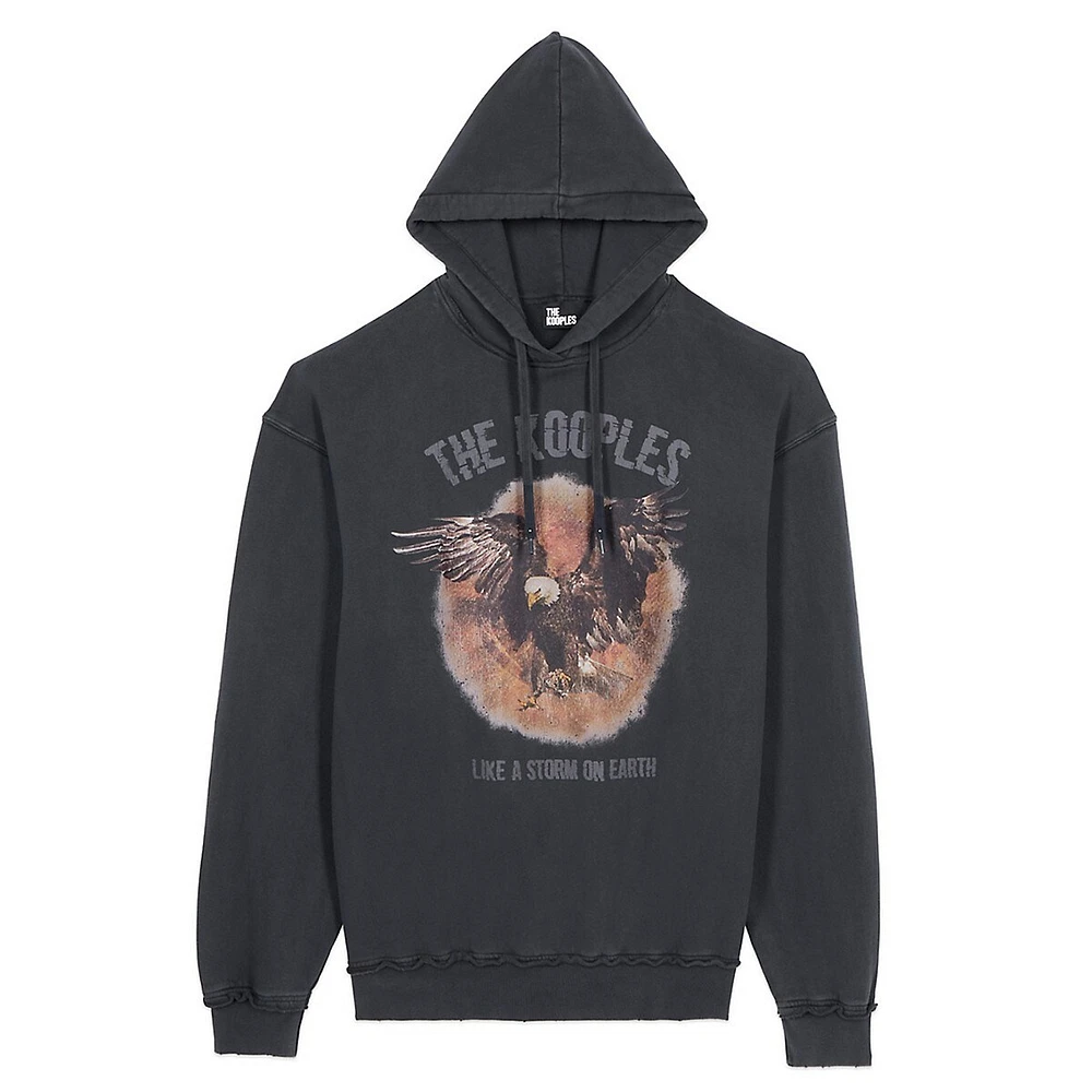 Eagle Logo Serigraphy Hoodie