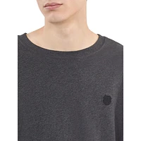 Long-Sleeve Solid-Colour T-Shirt