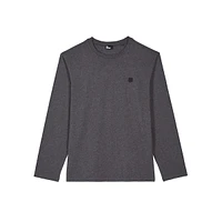 Long-Sleeve Solid-Colour T-Shirt