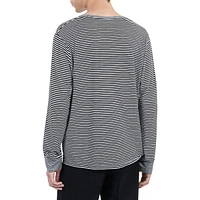 Long-Sleeve Striped T-Shirt