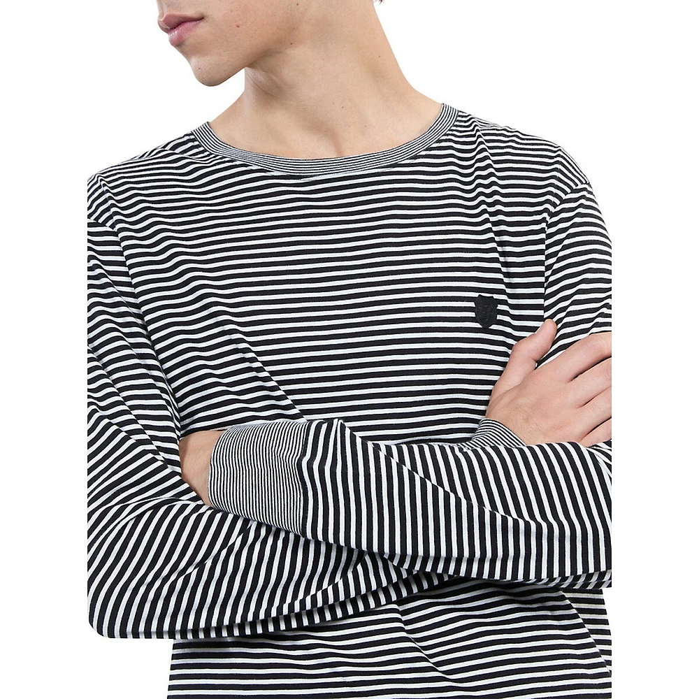 Long-Sleeve Striped T-Shirt