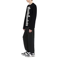 Oversize Long-Sleeve Lettered T-Shirt