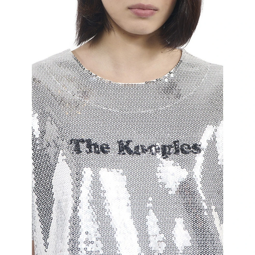 Logo Allover Sequin T-Shirt