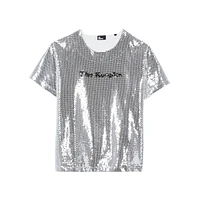 Logo Allover Sequin T-Shirt