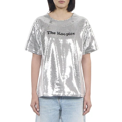 Logo Allover Sequin T-Shirt