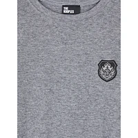 Blazon-Patch Long-Sleeve Wool-Blend T-Shirt