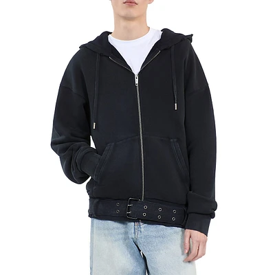 Oversized Belted Hoodie