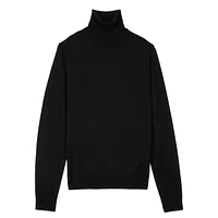 Fitted Wool Turtleneck Sweater