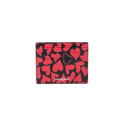 Hearts Leather Card Holder