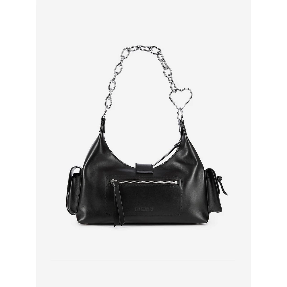 Amelia Chain-Strap Leather Shoulder Bag