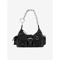 Amelia Chain-Strap Leather Shoulder Bag