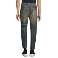 Padded-Knee Rider Jeans