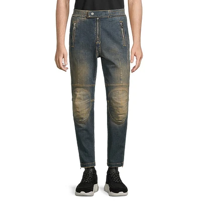 Padded-Knee Rider Jeans