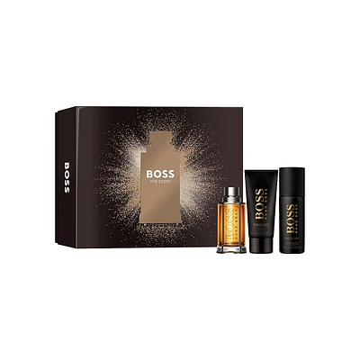 Ensemble eau de toilette Boss The Scent, trois produits