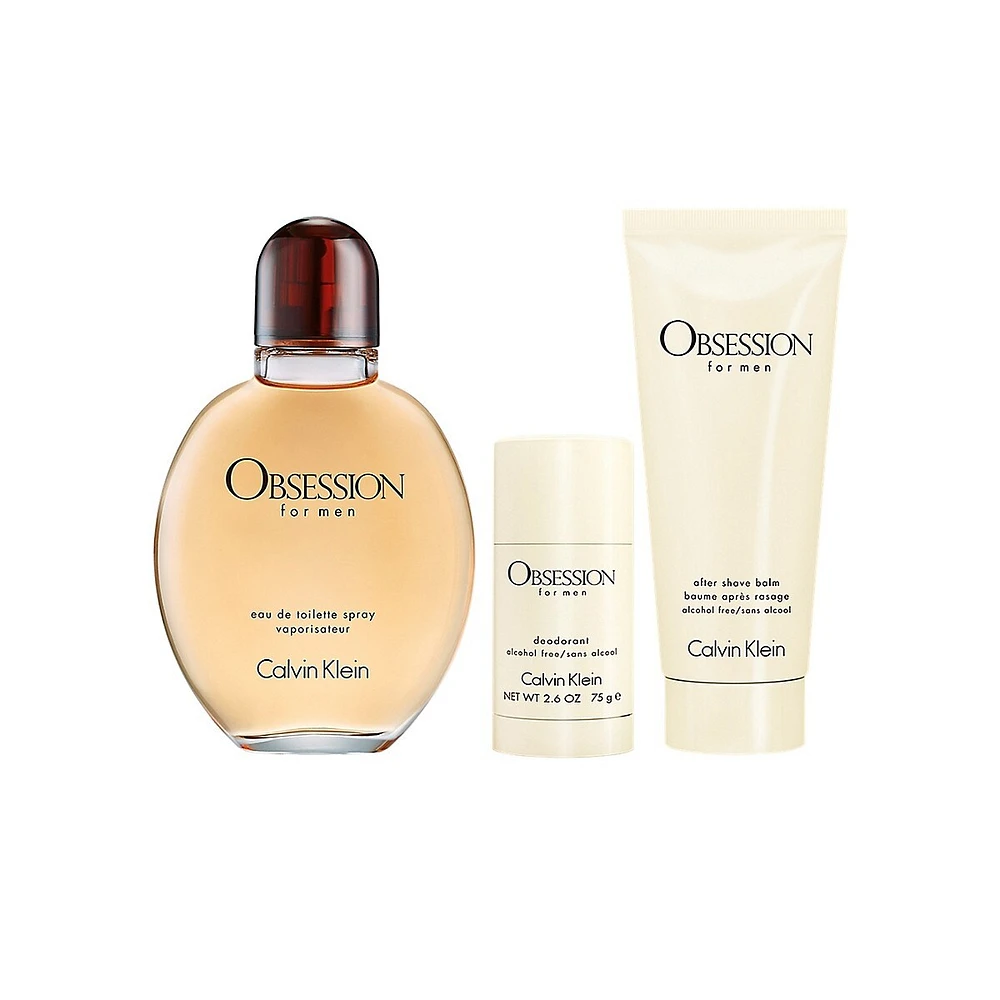 Obsession For Men Eau de Toilette 3-Piece Gift Set