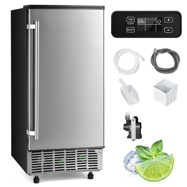 Costway Portable Countertop Ice Maker Machine 44lbs/24h Self-clean