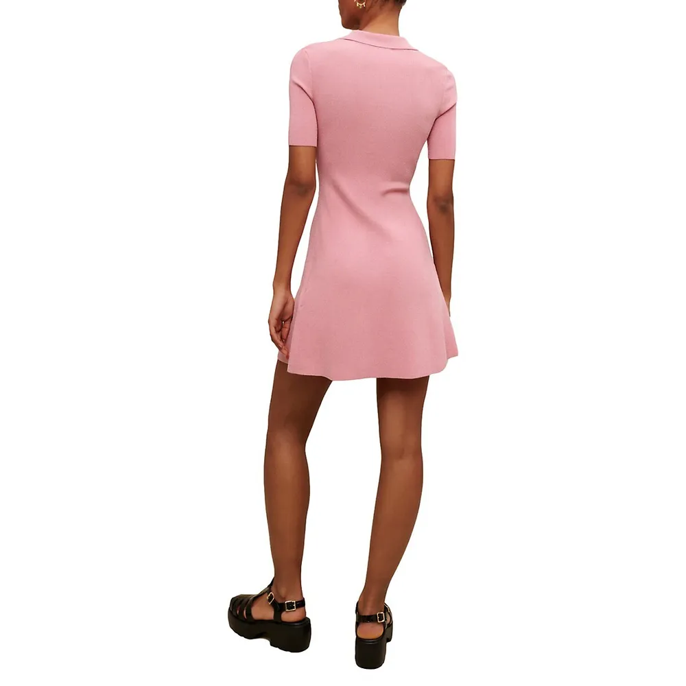 Roliane Mini Polo Lurex Dress