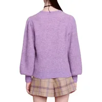 Mistala Blouson-Sleeve Sweater