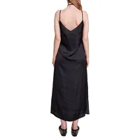 Rix Lace-Trim Maxi Slip Dress