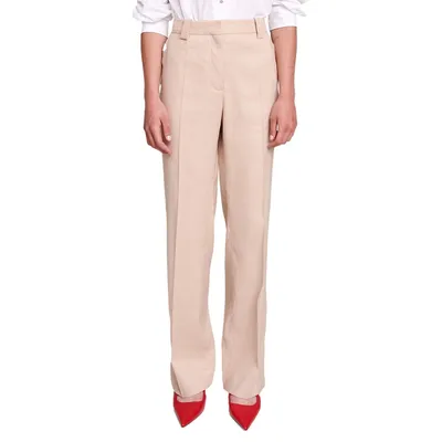 Posta Linen-Blend Pleated Trousers
