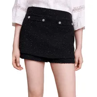 Iateau Clover-Button Tweed Shorts