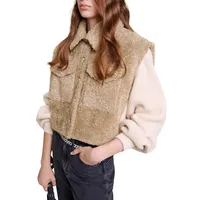 Belia Faux Fur & Knit Jacket