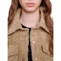 Belia Faux Fur & Knit Jacket