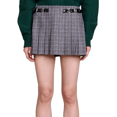Jocelyn Pleated Mini Skirt