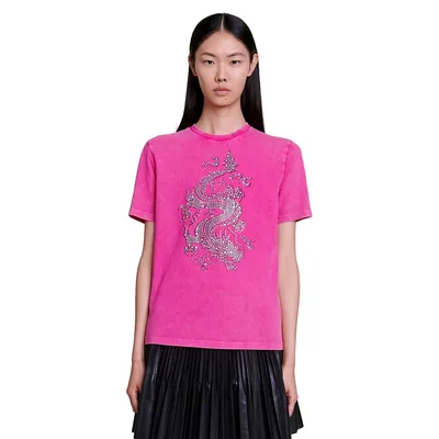 Tragon Embellished Dragon T-Shirt