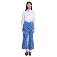 Pidragon Printed Oversized Wide-Leg Jeans