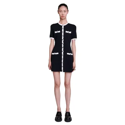 Rolinette Contrast-Trim Dress